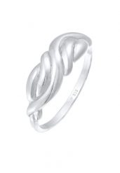 Elli Damski pierścionek węzełek, skręcony, Boho Style Trend Blogger w srebrze 925 Sterling Silver Pierścionki 1 ct. Szare pierścionki Elli, srebrne. Za 413.99 zł.