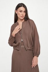 Kurtka damska bomber z siateczki Clarino MARELLA MONOCHROME. Kurtki Marella, bez wzorów, bez kaptura. Za 1,079.00 zł.