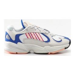 Sneakersy damskie białe Adidas Yung 1 BD7654 - szary / niebieski. Niebieskie buty sportowe lifestyle adidas, bez wzorów, sportowe, bez zapięcia. Za 499.99 zł.