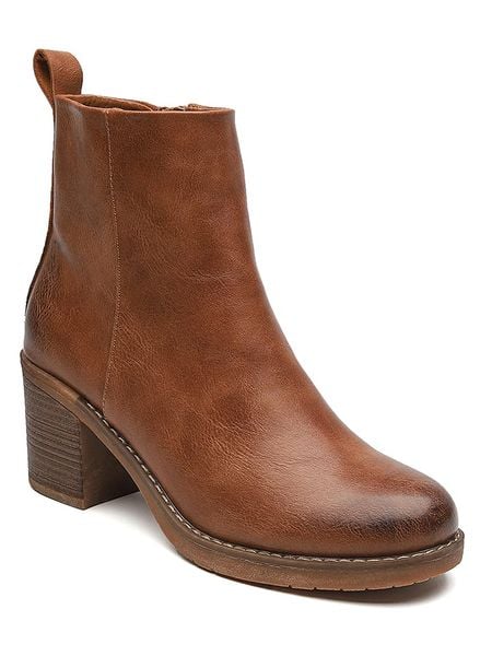 Sixth Sens Botki w kolorze karmelowym rozmiar: 36. Brązowe botki Sixth Sens, bez wzorów, z materiału, eleganckie, bez obcasa, bez zapięcia. Za 134.95 zł.