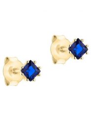 Tamaris Kolczyki-wkrętki rozmiar: onesize. Niebieskie kolczyki Tamaris, z cyrkonią, ze stali. Za 80.95 zł.