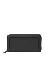 Marc O´Polo Skórzany portfel w kolorze czarnym - 20 x 10 x 2 cm rozmiar: onesize. Czarne portfele bez wzorów, z materiału. Za 238.29 zł.
