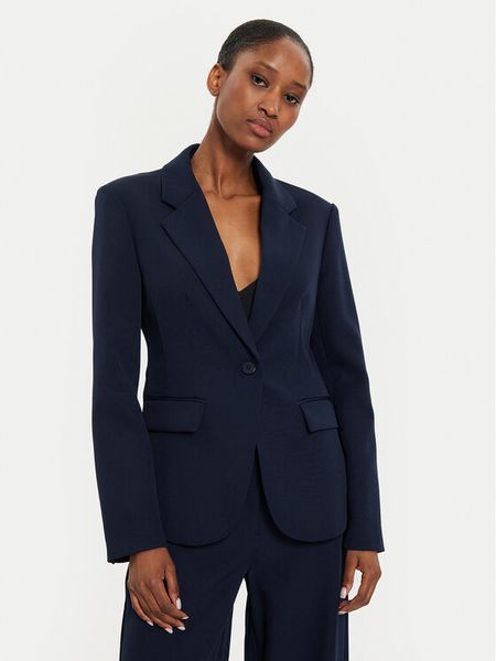 Silvian Heach Marynarka Runge GPA24181GC Granatowy Regular Fit. Niebieskie marynarki i żakiety Silvian Heach, bez wzorów, z syntetyku, bez ramiączek. Za 669.99 zł.