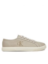 Calvin Klein Jeans Tenisówki Ess Vulc Low Cv Mg Wn YW0YW01762 Beżowy. Brązowe trampki Calvin Klein Jeans, bez wzorów, z jeansu, bez zapięcia. Za 169.99 zł.