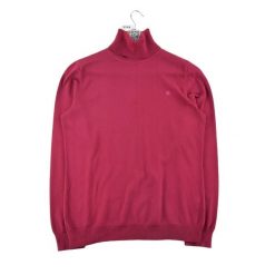 Second life - Lauren Ralph Lauren sweter damski z golfem czerwony - Jak nowy. Czerwone swetry Ralph Lauren, l, bez wzorów, eleganckie, bez ramiączek. Za 170.36 zł.