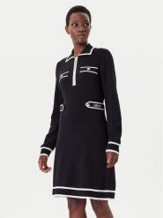 Liu Jo Sport Sukienka dzianinowa TF5251 MS59L 03N66 Czarny Regular Fit. Czarne sukienki Liu Jo Sport, l, bez wzorów, z dzianiny, sportowe, bez kołnierzyka, bez ramiączek, sportowe. Za 679.99 zł.