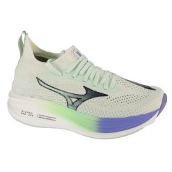 Buty do biegania damskie, Neo Zen. Zielone buty do biegania Mizuno, bez wzorów, z materiału, bez zapięcia, do biegania. W wyprzedaży za 596.55 zł.