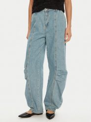 ROTATE Jeansy 113640 Niebieski Regular Fit. Niebieskie jeansy ROTATE, bez wzorów, z bawełny. Za 509.99 zł.