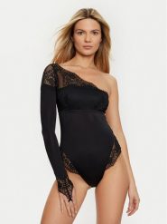 Hunkemöller Body Azalea 300217 Czarny Slim Fit. Czarne body i gorsety Hunkemöller, bez wzorów, z syntetyku, bez ramiączek. Za 159.99 zł.