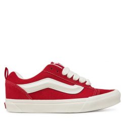 Tenisówki Vans. Czerwone trampki Vans, bez wzorów, bez zapięcia. Za 249.99 zł.
