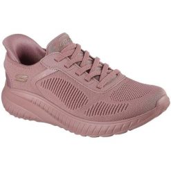 Buty sportowe damskie Skechers Bobs Squad Chaos C. Czerwone buty sportowe lifestyle Skechers, bez wzorów, sportowe, bez zapięcia. Za 390.00 zł.