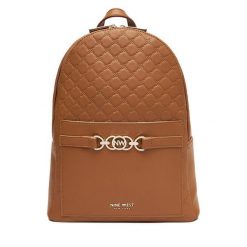 Plecak Nine West. Brązowe plecaki Nine West, bez wzorów, bez dodatków. Za 249.99 zł.