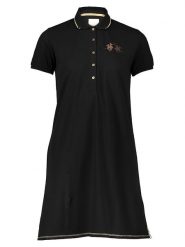 La Martina Sukienka polo w kolorze czarnym rozmiar: XS. Czarne sukienki La Martina, xs, bez wzorów, bez kołnierzyka, bez ramiączek, mini. Za 193.70 zł.