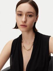 Guess Naszyjnik JUBN05 167JW Złoty. Żółte naszyjniki Guess, z tworzywa sztucznego, metalowe. Za 239.99 zł.