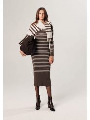 Rodier Sukienka w kolorze jasnobrązowym rozmiar: S. Brązowe sukienki Rodier, s, bez wzorów, z wełny, klasyczne, bez kołnierzyka, bez ramiączek, maxi. Za 295.99 zł.