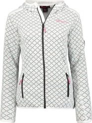 Geographical Norway Kurtka polarowa "Tal" w kolorze białym rozmiar: M. Białe kurtki Geographical Norway, m, z aplikacjami, z materiału, bez kaptura. Za 120.93 zł.
