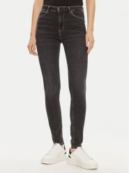 Guess Jeansy W4YA1J D5DY1 Czarny Slim Fit. Czarne jeansy Guess, s, z aplikacjami, z bawełny. Za 299.99 zł.