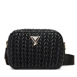 Torebka Guess. Czarne listonoszki Guess, z aplikacjami, bez dodatków. Za 209.99 zł.