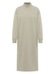 ELBSAND Sukienka dresowa "Roomi" w kolorze beżowym rozmiar: M. Brązowe sukienki ELBSAND, m, bez wzorów, z bawełny, bez kołnierzyka, bez ramiączek, maxi. Za 173.99 zł.