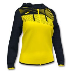 Kurtka do piłki nożnej damska Joma Supernova II z kapturem. Czarne kurtki Joma, xs, bez wzorów, sportowe, z kapturem. Za 187.99 zł.