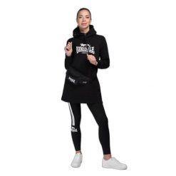Bluza damska z kapturem Lonsdale Pitlessie. Białe bluzy Lonsdale, xs, bez wzorów, z dresówki, bez ramiączek, z kapturem. Za 279.00 zł.