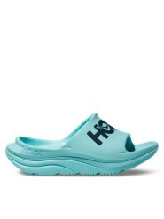 Hoka Klapki Ora Athletic Slide 1155154 Niebieski. Niebieskie klapki HOKA, bez wzorów, z tworzywa sztucznego, sportowe, bez obcasa, bez zapięcia. Za 259.99 zł.