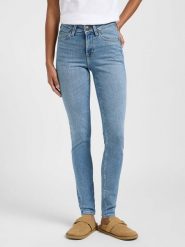DAMSKIE SPODNIE JEANSOWE LEE SCARLETT HIGH MID STRENGTH 112363821. Jeansy Lee, l, bez wzorów, z jeansu. Za 209.99 zł.