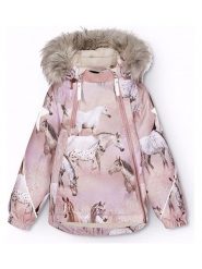 Molo Parka w kolorze jasnoróżowo-fioletowym rozmiar: 98. Różowe płaszcze molo, bez wzorów, bez kaptura. Za 379.95 zł.