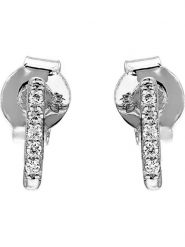 Vittoria Jewels Złote kolczyki-wkrętki z diamentami rozmiar: onesize. Szare kolczyki Vittoria Jewels, z diamentem, złote. Za 652.99 zł.