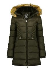 Maison Montaigne Płaszcz zimowy "Abeimai" w kolorze khaki rozmiar: M. Brązowe płaszcze Maison Montaigne, na zimę, m, z aplikacjami, z puchu, bez kaptura. Za 240.43 zł.