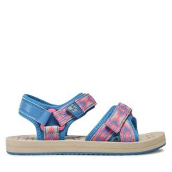 Sandały Jack Wolfskin. Czerwone sandały Jack Wolfskin, bez wzorów, sportowe, bez obcasa, bez zapięcia. Za 179.99 zł.