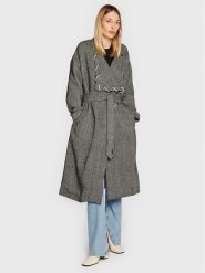 TWINSET Płaszcz przejściowy 222AP237A Szary Regular Fit. Szare płaszcze Twinset, xxs, bez wzorów, z syntetyku, bez kaptura. Za 1,449.00 zł.