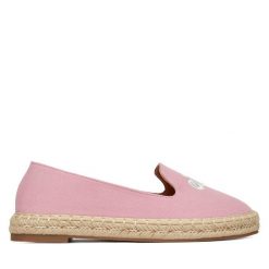 Espadryle DeeZee. Czerwone espadryle DeeZee, bez wzorów, bez obcasa. Za 119.99 zł.