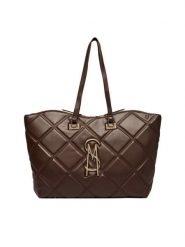 Steve Madden Torebka Bvuse 13001830 Brązowy ciemny. Brązowe shopper bag Steve Madden, bez wzorów, ze skóry, bez dodatków. Za 559.99 zł.