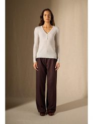 Perfect Cashmere Kaszmirowy sweter "Selene" w kolorze kremowym rozmiar: XL. Brązowe swetry Perfect Cashmere, xl, bez wzorów, z kaszmiru, bez ramiączek. Za 269.18 zł.