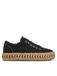 DeeZee Espadryle ZYKS305 Czarny. Czarne espadryle DeeZee, bez wzorów, z materiału, bez obcasa. Za 99.99 zł.