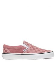 Vans Tenisówki Classic Slip-On VN000D6YCL21 Różowy. Czerwone trampki Vans, bez wzorów, ze skóry, bez zapięcia. Za 339.99 zł.