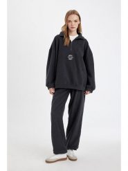 DeFacto Bluza w kolorze czarnym rozmiar: XXL. Czarne bluzy DeFacto, xxl, bez wzorów, bez ramiączek, bez kaptura. Za 86.99 zł.