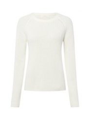 Fynch-Hatton Sweter damski z dzianiny Kobiety Bawełna biały jednolity, S. Białe swetry Fynch-Hatton, na zimę, s, bez wzorów, z bawełny, bez ramiączek. Za 399.95 zł.