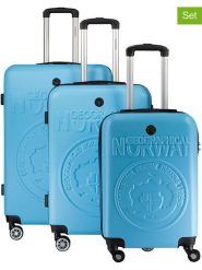 Geographical Norway 3-częściowy zestaw "Stanislaseo" w kolorze błękitnym rozmiar: onesize. Niebieskie walizki Geographical Norway. Za 404.99 zł.
