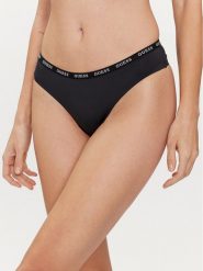 Guess Figi brazylijskie Darcey O3YE00 KBS50 Czarny. Czarne figi Guess, z aplikacjami, z syntetyku. Za 119.99 zł.