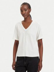 Liu Jo Sport T-Shirt TA6284 JS923 Kremowy Regular Fit. Białe t-shirty sportowe Liu Jo Sport, xs, bez wzorów, z bawełny, bez ramiączek. Za 259.99 zł.