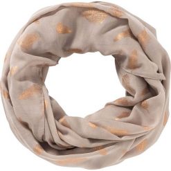 Szal koło w pióra bonprix beżowy-kolor czerwonego złota. Szaliki i kominy marki B'TWIN. Za 54.99 zł.