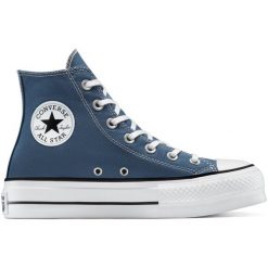 Adidasy Converse Chuck Taylor All Star Lift, Dla obu płci. Niebieskie buty sportowe lifestyle Converse, bez wzorów, retro, bez zapięcia. Za 590.00 zł.