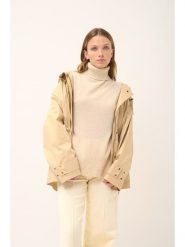 Just Cashmere Kaszmirowy golf "Lexie" w kolorze beżowym rozmiar: XXL. Brązowe swetry Just Cashmere, xxl, bez wzorów, z kaszmiru, bez ramiączek. Za 413.99 zł.