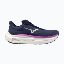 Damskie buty do biegania Mizuno Wave Sky 9 Wos. Białe buty do biegania Mizuno, bez wzorów, z gumy, bez zapięcia, do biegania, mizuno wave. Za 739.99 zł.