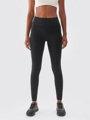 4F Legginsy sportowe w kolorze czarnym rozmiar: M/L. Czarne legginsy 4f, bez wzorów, z materiału, sportowe. Za 61.02 zł.