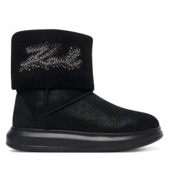 Śniegowce KARL LAGERFELD. Czarne śniegowce KARL LAGERFELD, bez wzorów, bez zapięcia. Za 1,059.00 zł.