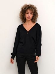 Cream Bluzka Crvillea Vneck 10611836 Czarny Feminine Fit. Czarne bluzki Cream, m, bez wzorów, z wiskozy, bez kołnierzyka, bez ramiączek. Za 109.99 zł.