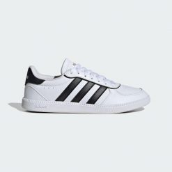 Buty Breaknet Sleek. Białe buty treningowe adidas, bez wzorów, z gumy, bez zapięcia. Za 239.00 zł.